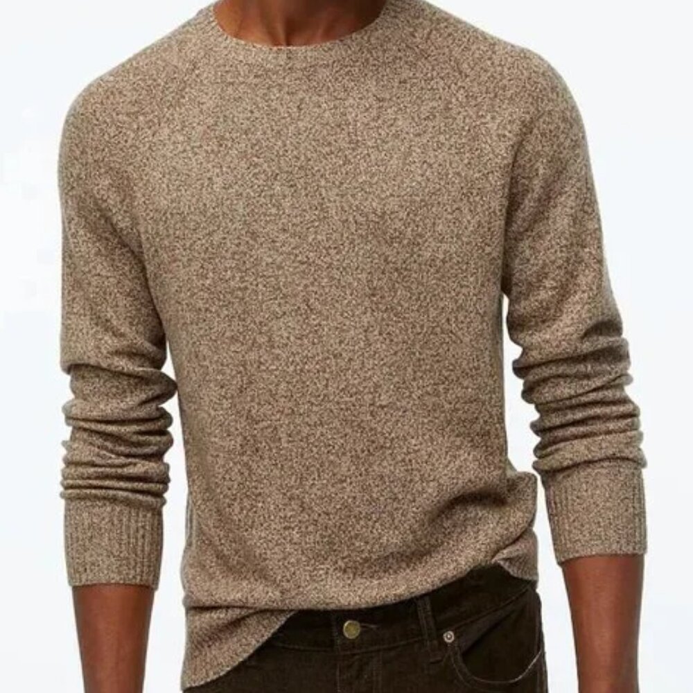 Nwt J Crew men's wool blend donegal crewneck sweater